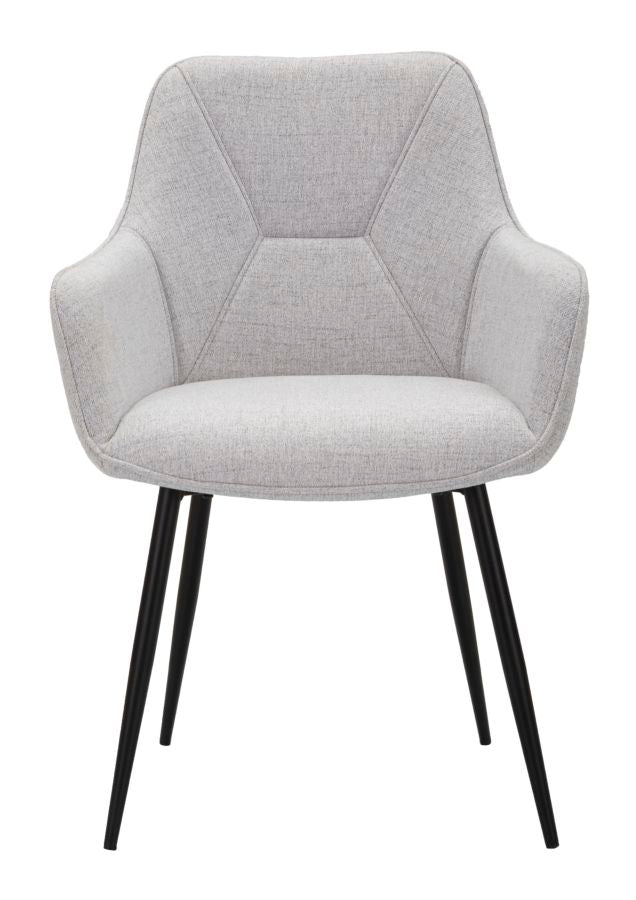 SEDIA VICENZA 2 PEZZI GRIGIA CM 58X63X85,5