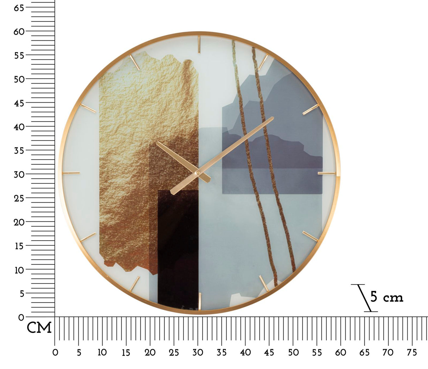 OROLOGIO GLASS MOTIF CM Ø 60X5