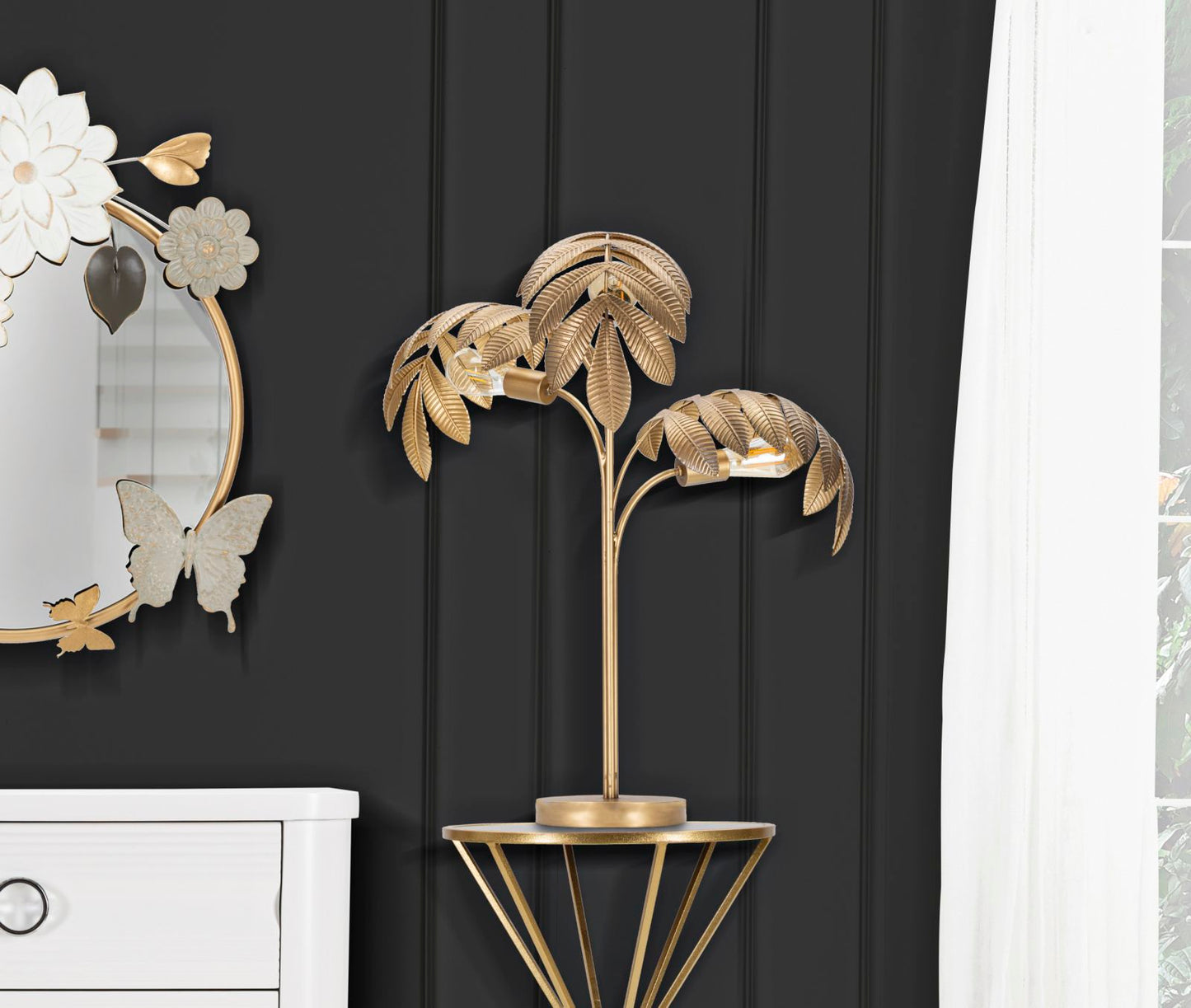 LAMPADA DA TAVOLO LEAF CM Ø 57X81
