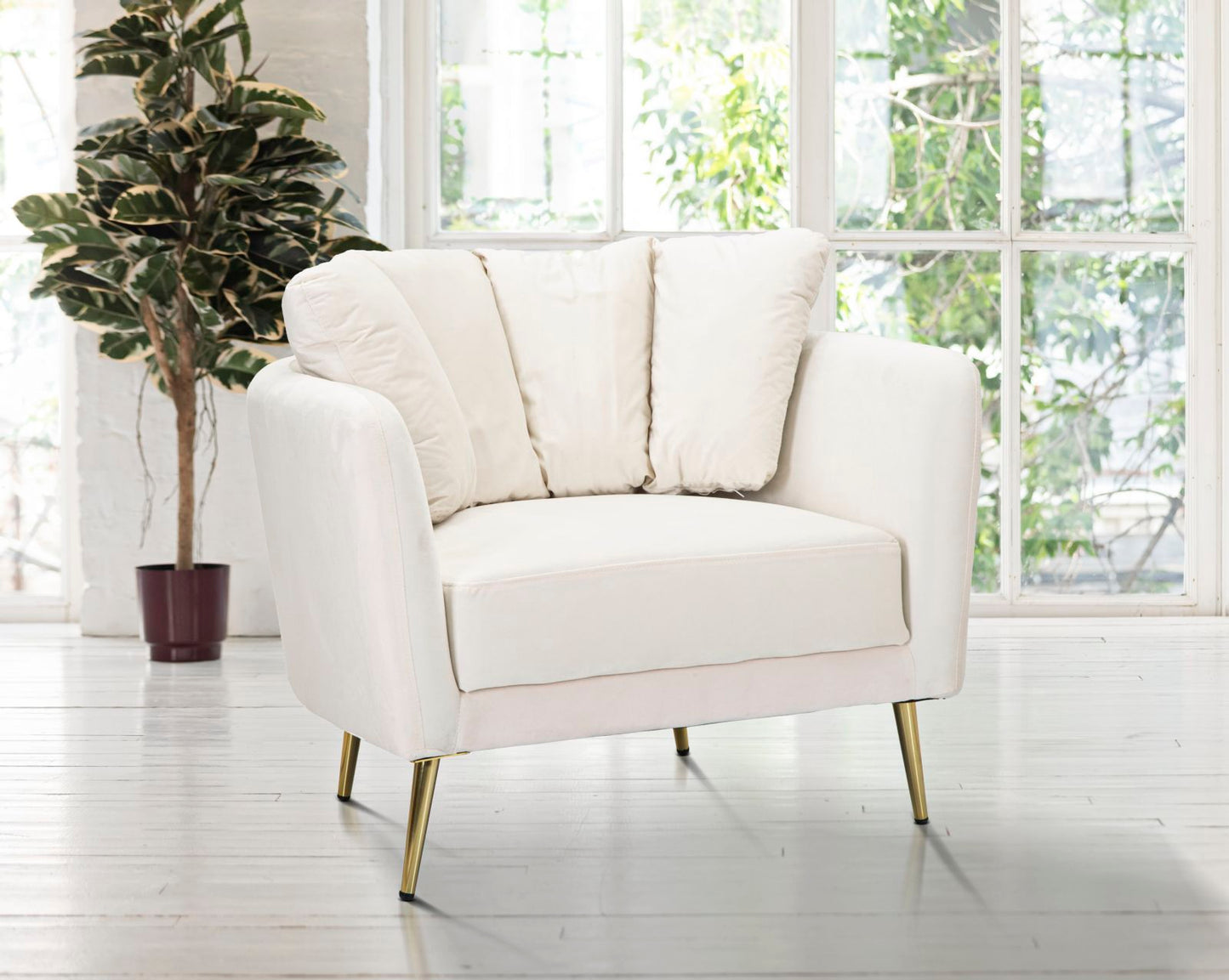 POLTRONA KIEV CREMA CM 88X77X74