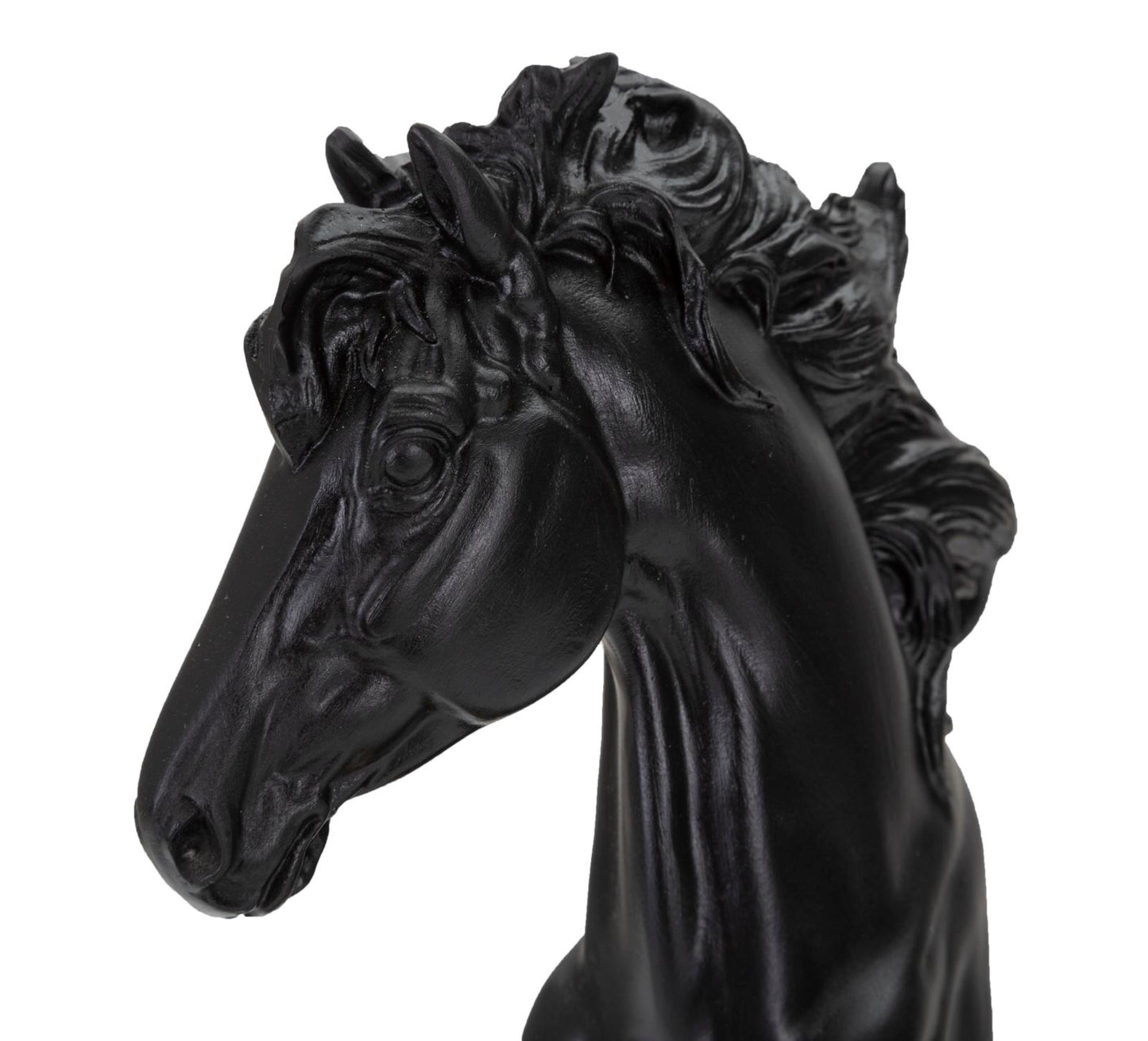CAVALLO NERO E ORO CM 14X11X27