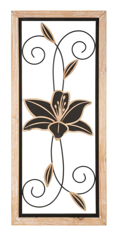 PANNELLO IN FERRO E LEGNO KOMAN -B- CM 26X2,5X60
