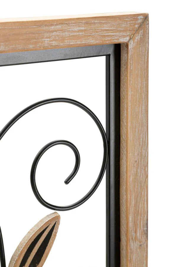 PANNELLO IN FERRO E LEGNO KOMAN -B-