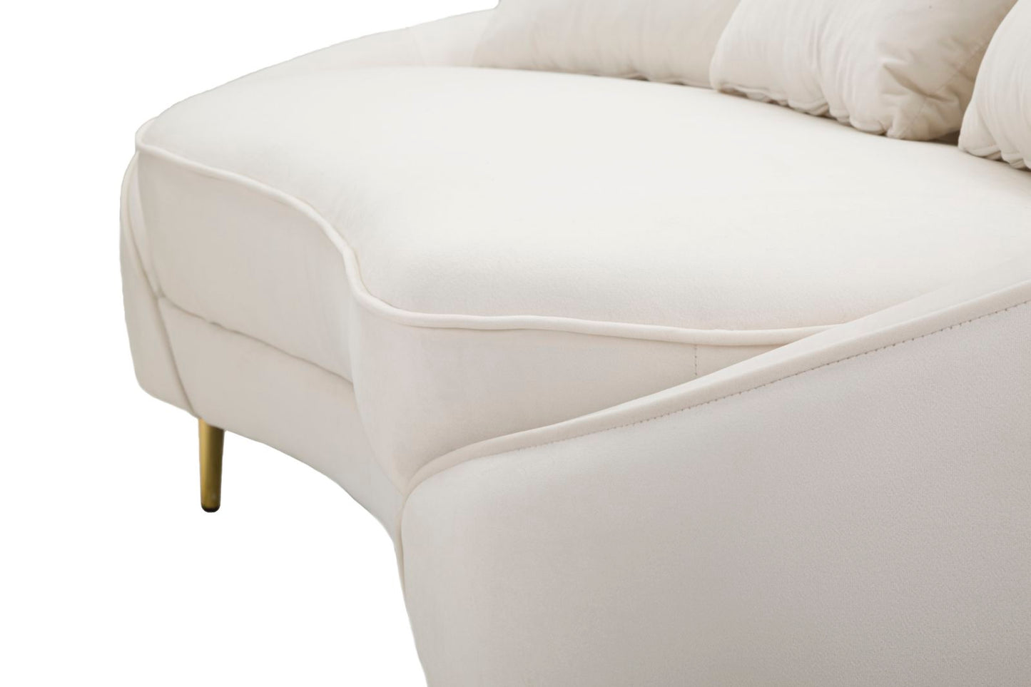 DIVANO 3 POSTI OSLO C/CUSCINI  CREMA CM 185X84X68