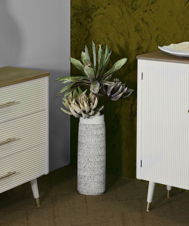VASO RESINA NAIROBI OVAL CM 19X12X50