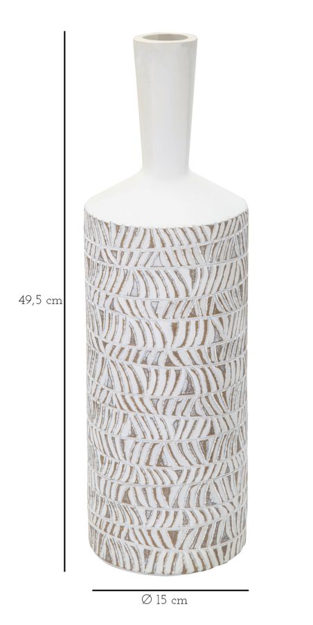 VASO RESINA NAIROBI BOTTLE CM Ø 15X49,5