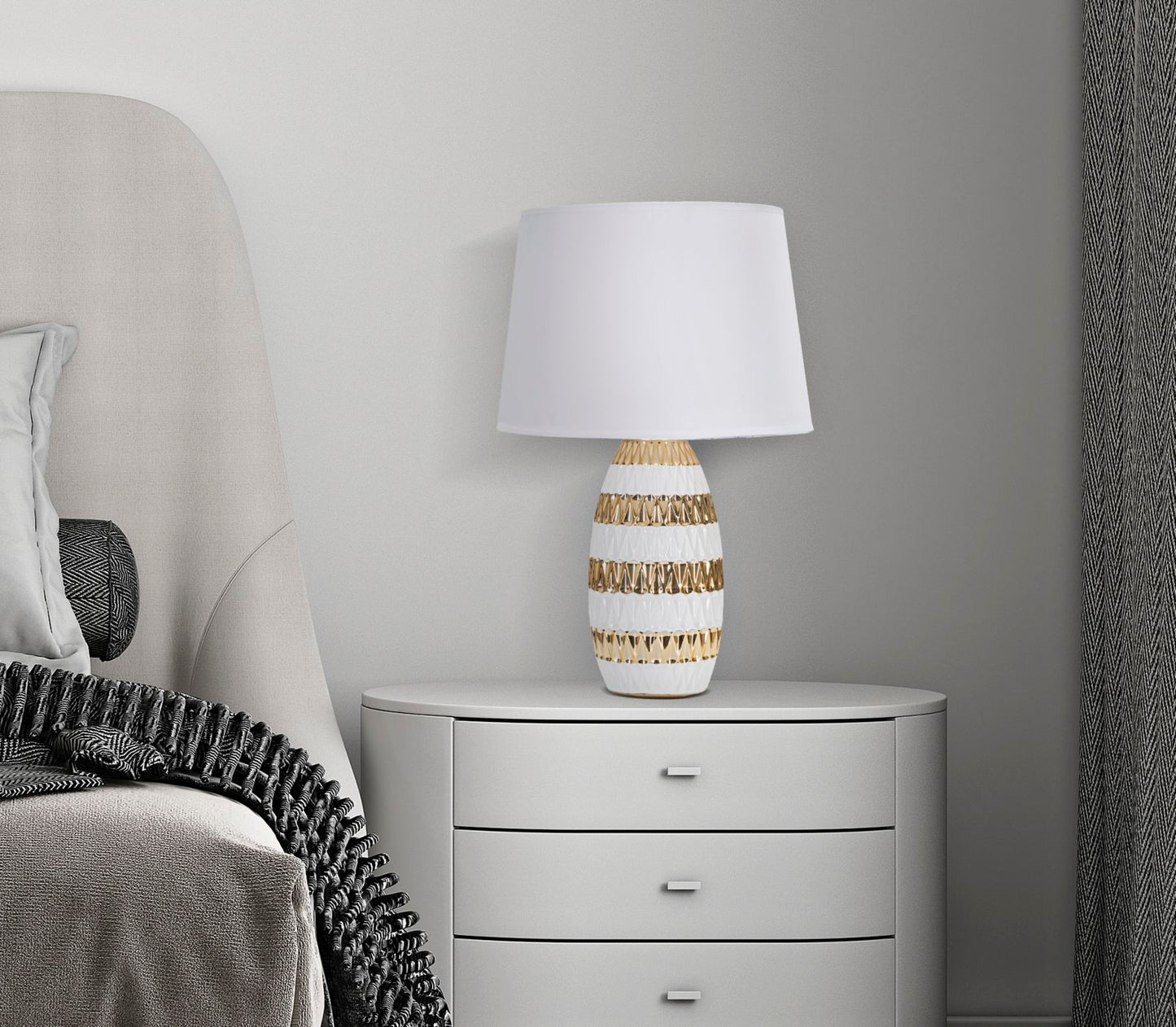 LAMPADA DA TAVOLO GLAM MIX CM Ø 33X50