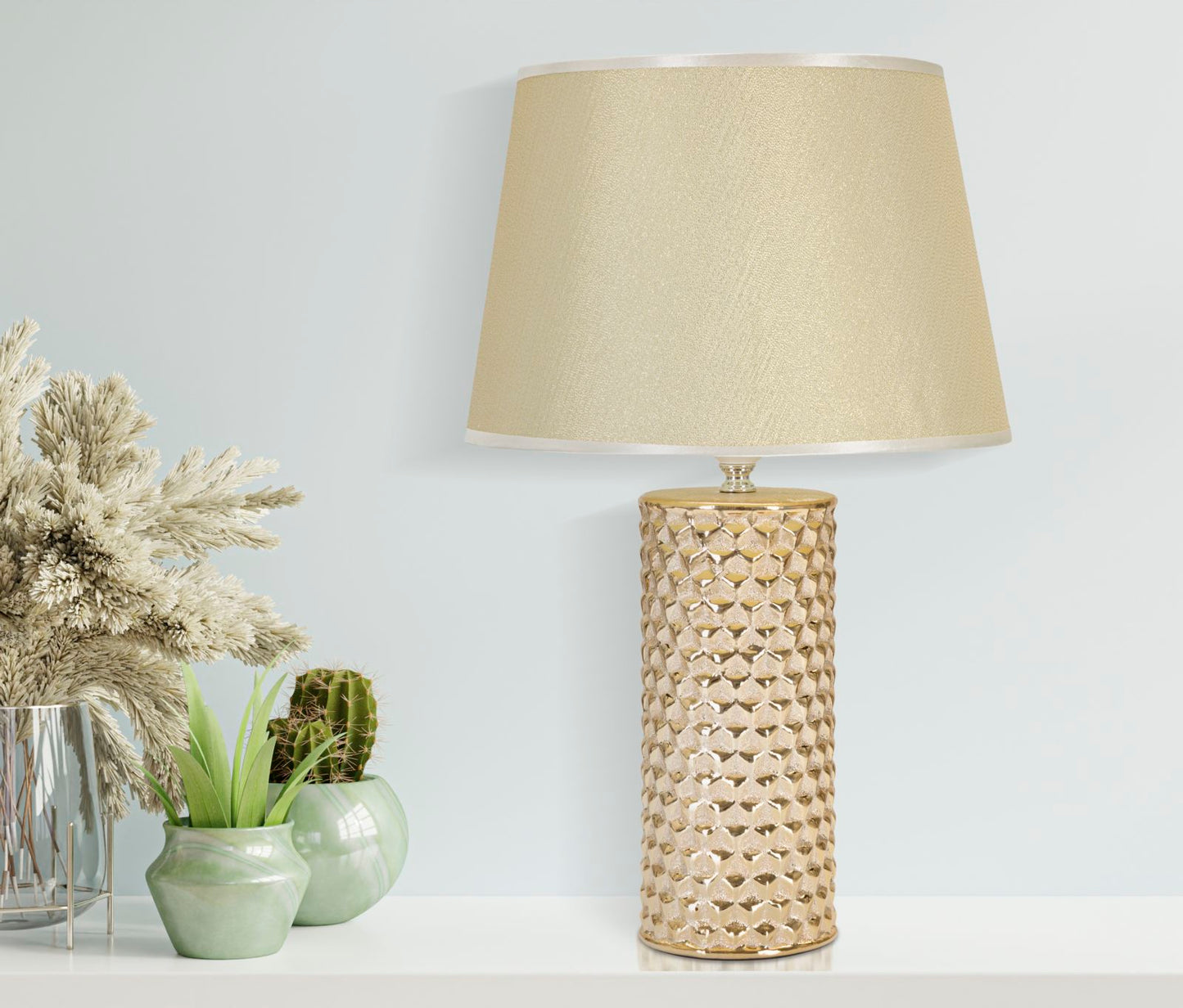 LAMPADA DA TAVOLO GLAM GOLD Ø 30X47,5H cm