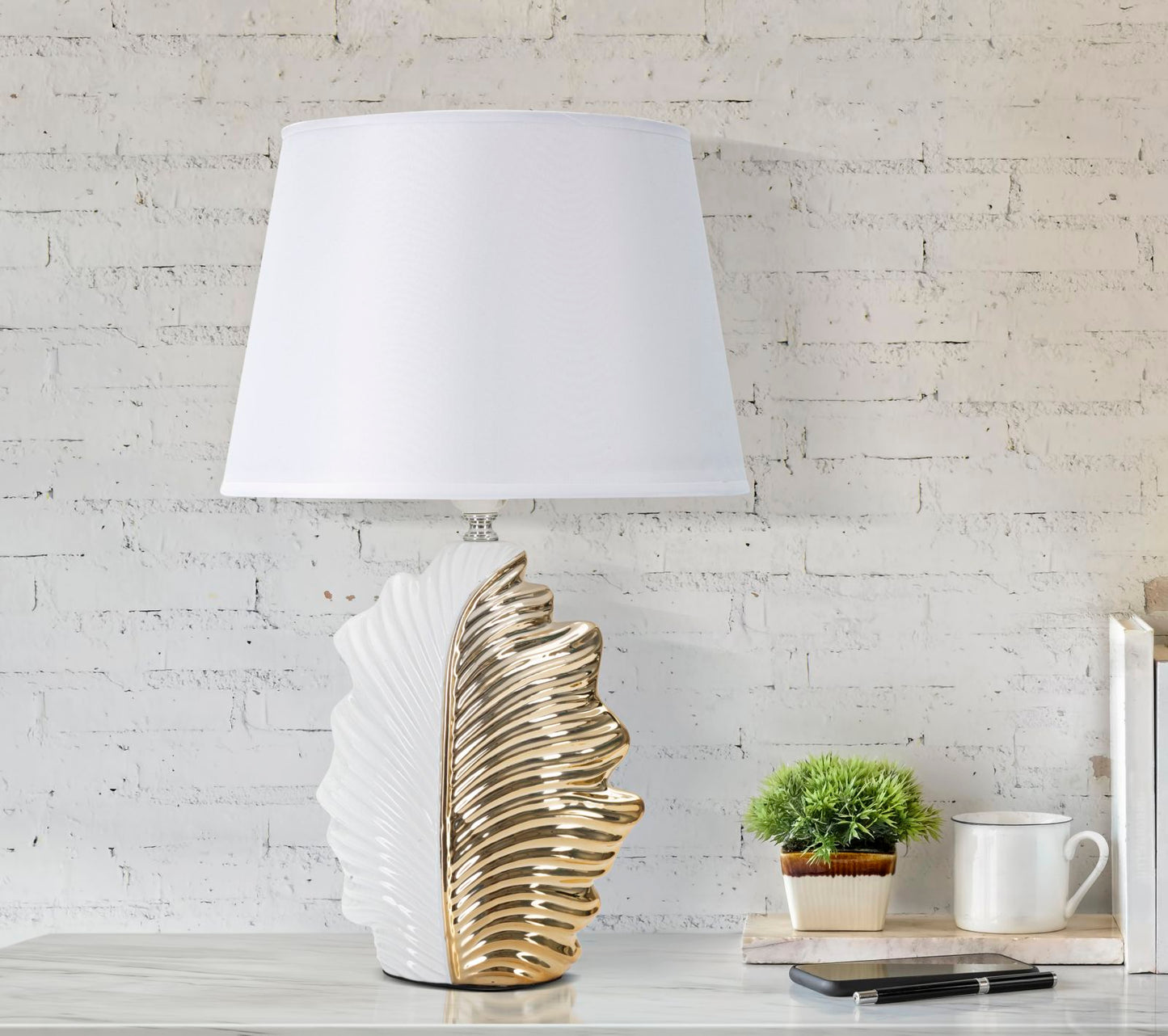 LAMPADA DA TAVOLO GLAM LEAF CM 30X47,5
