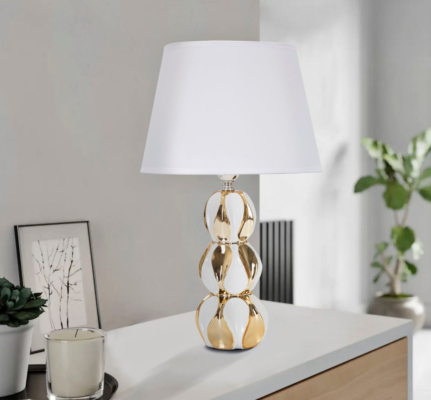 LAMPADA DA TAVOLO GLAM BALLS CM Ø 28X46