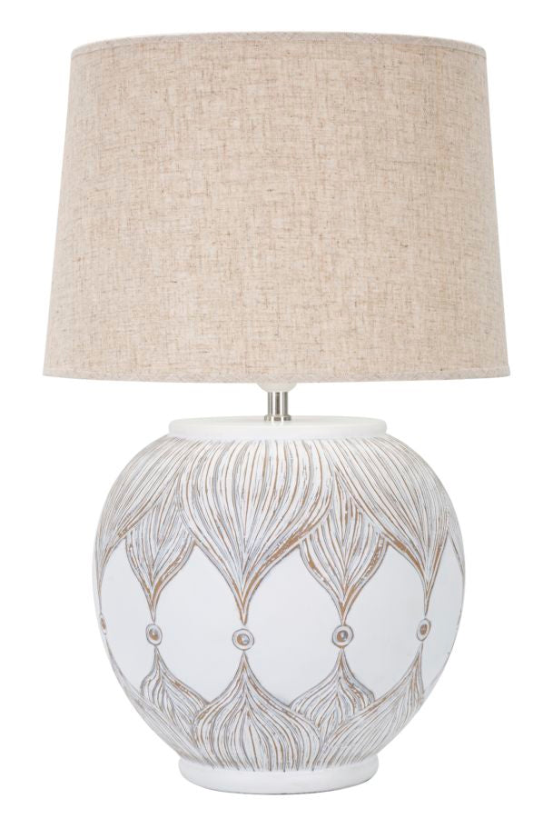 LAMPADA DA TAVOLO RESINA ROT. ATENE CM Ø 38X59