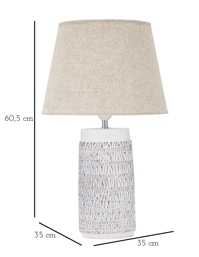 LAMPADA DA TAVOLO RESINA NAIROBI CM Ø 35X60,5