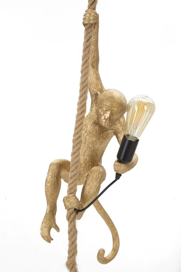 LAMPADARIO MONKEY ORO CM 27X32X60