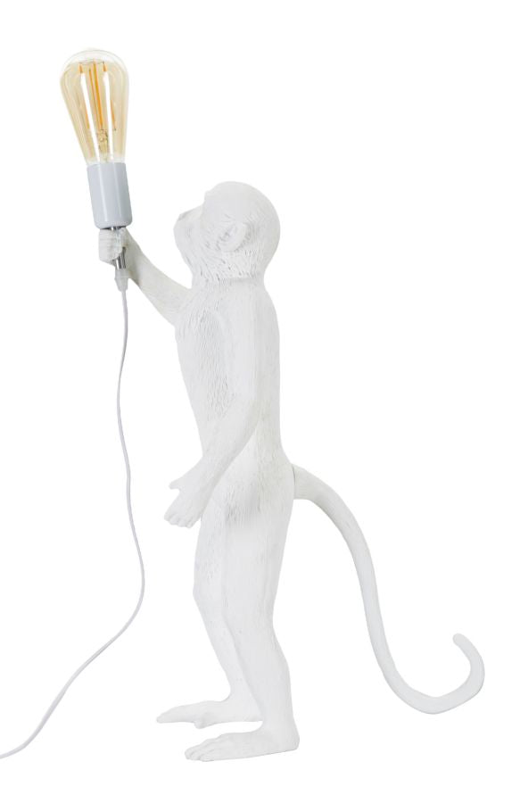 LAMPADA DA TAVOLO MONKEY BIANCO CM Ø 26X34X55
