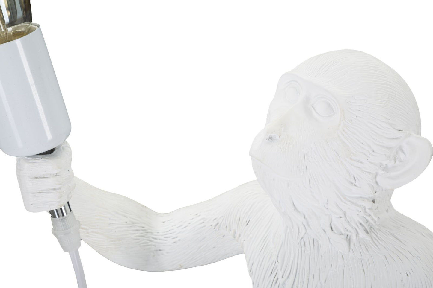 LAMPADA DA TAVOLO MONKEY BIANCO CM Ø 26X34X55