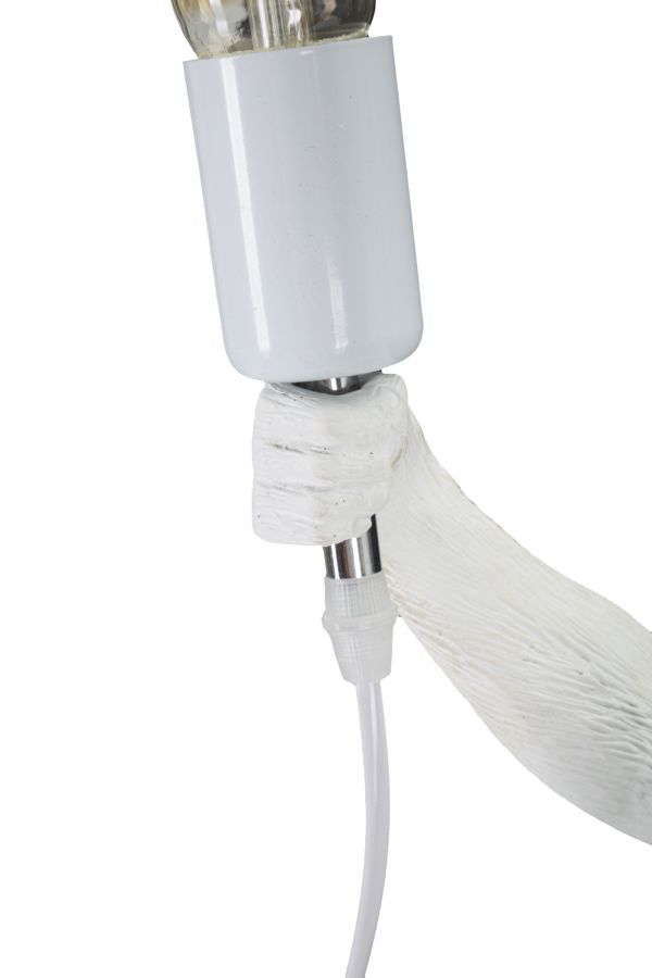 LAMPADA DA TAVOLO MONKEY BIANCO CM Ø 26X34X55