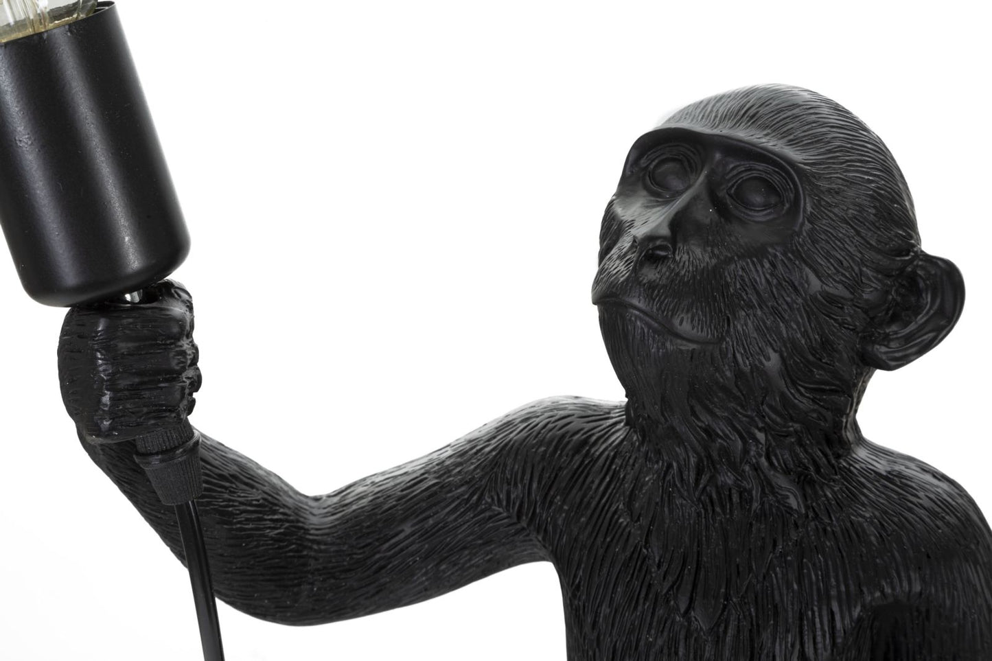 LAMPADA DA TAVOLO MONKEY NERO CM Ø 26X34X55