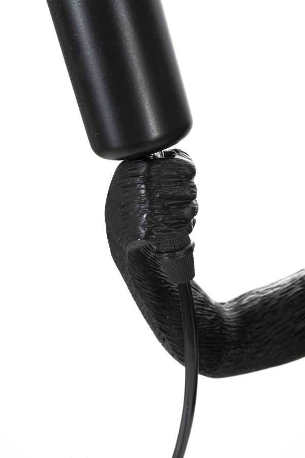 LAMPADA DA TAVOLO MONKEY NERO CM Ø 26X34X55
