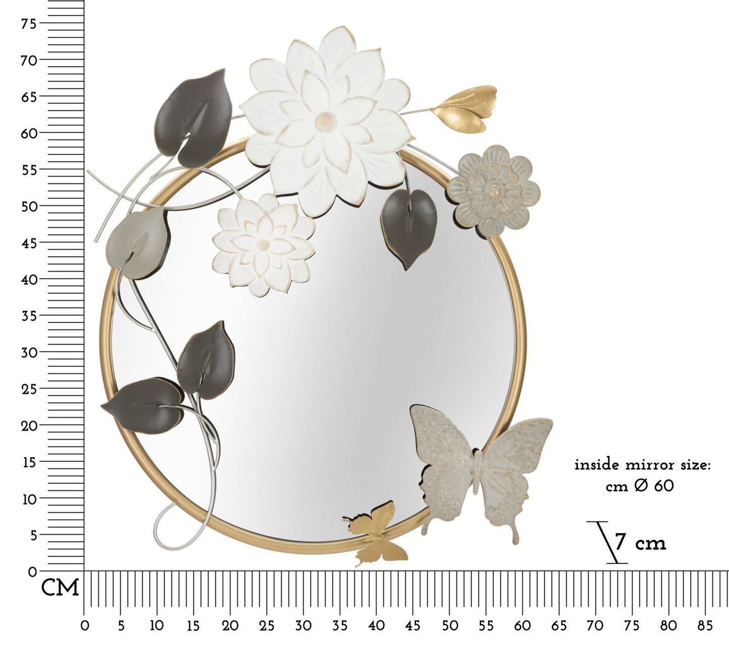 SPECCHIO DA MURO TONIS CM 74,9X7X66
