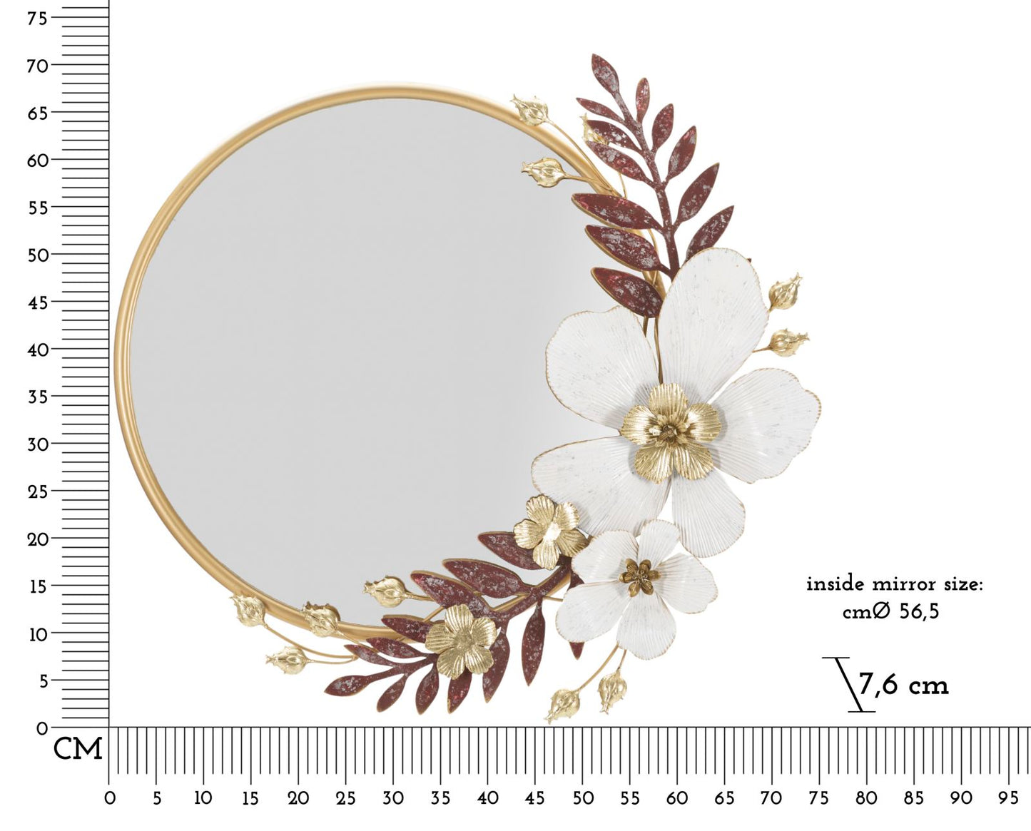 SPECCHIO DA MURO FLOT CM 74,9X7,6X72,4