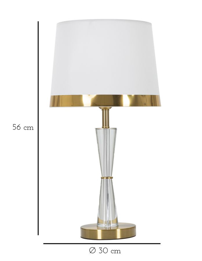 LAMPADA DA TAVOLO CRISTAL CM Ø 30X56