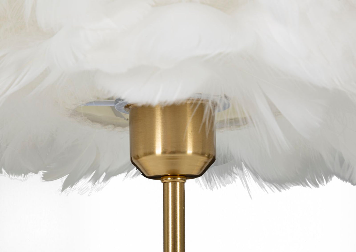 LAMPADA DA TAVOLO BALL FEATHER CM Ø 30X50