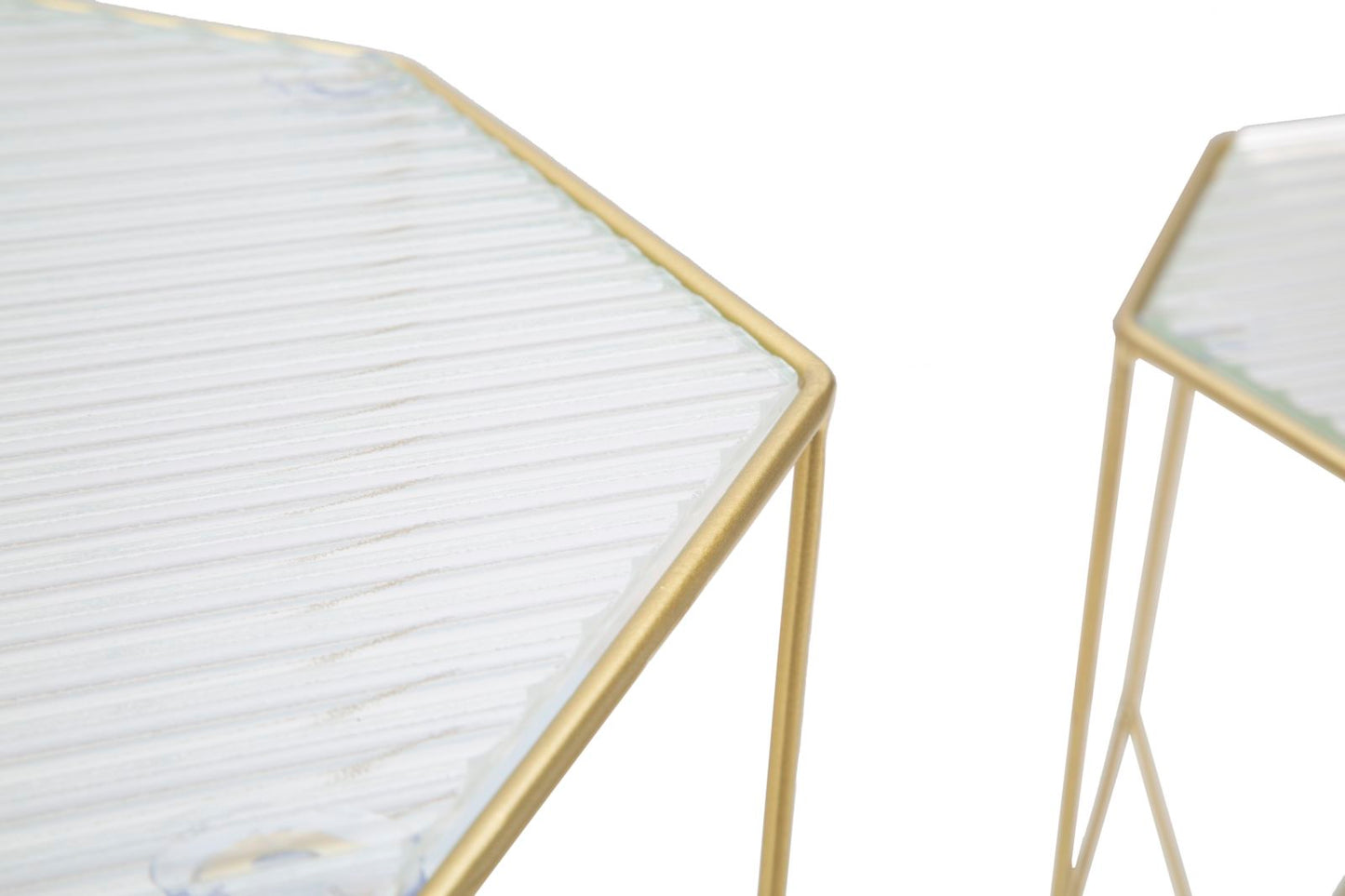 TAVOLINETTI NEW GLASS COPPIA CM Ø 37X47-31X42