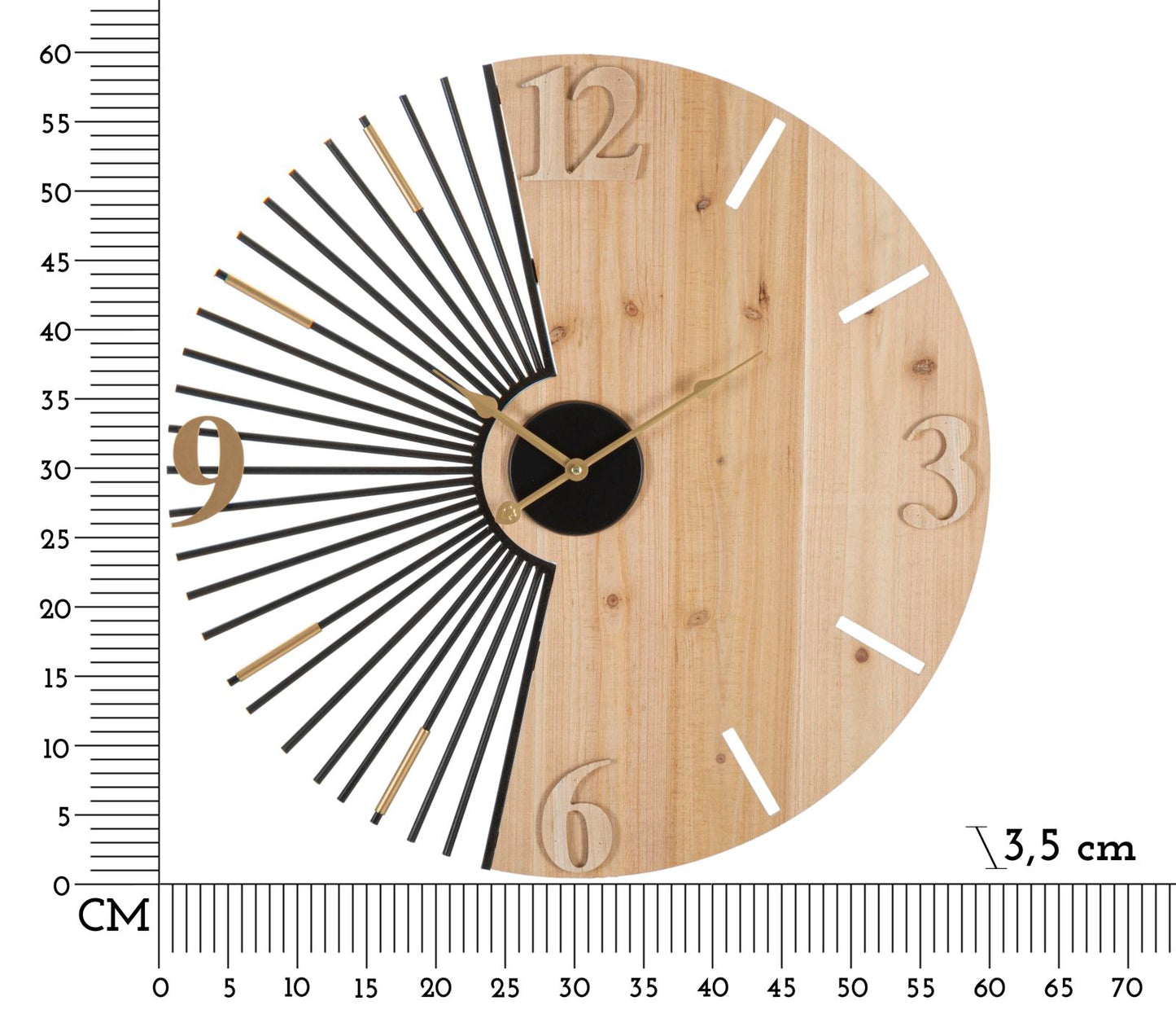 OROLOGIO DA MURO WORDY CM Ø 60X3,5
