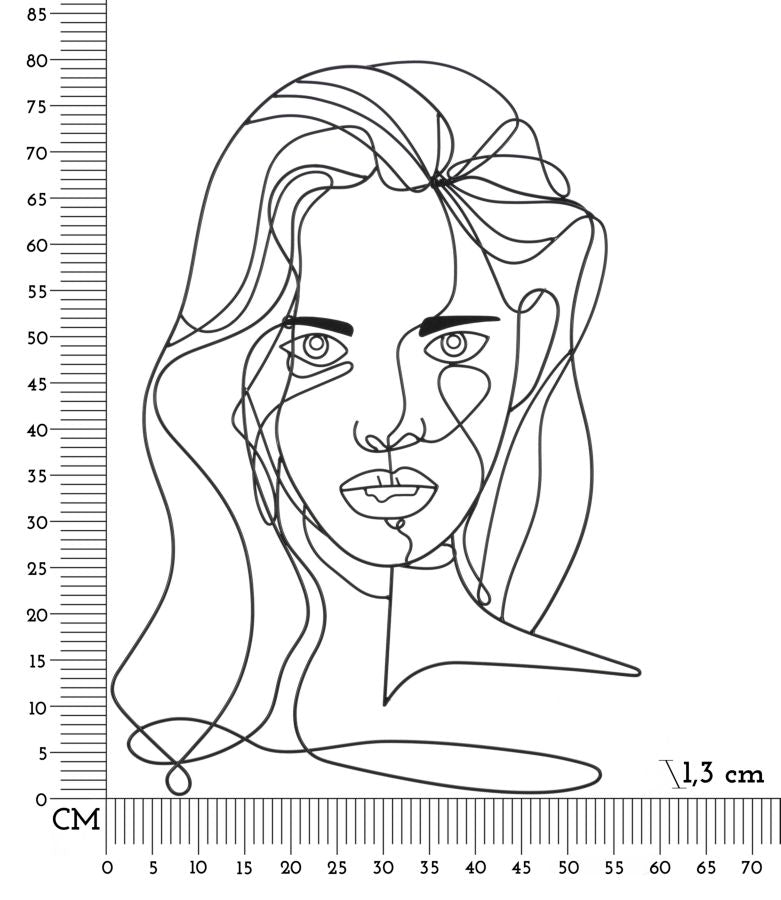 PANNELLO DA MURO FACE CM 57,5X1,3X80