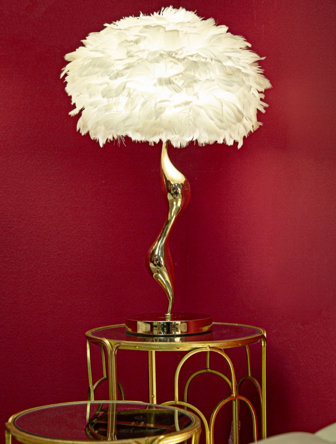 LAMPADA DA TAVOLO SLIM BIANCO CM Ø 40X63