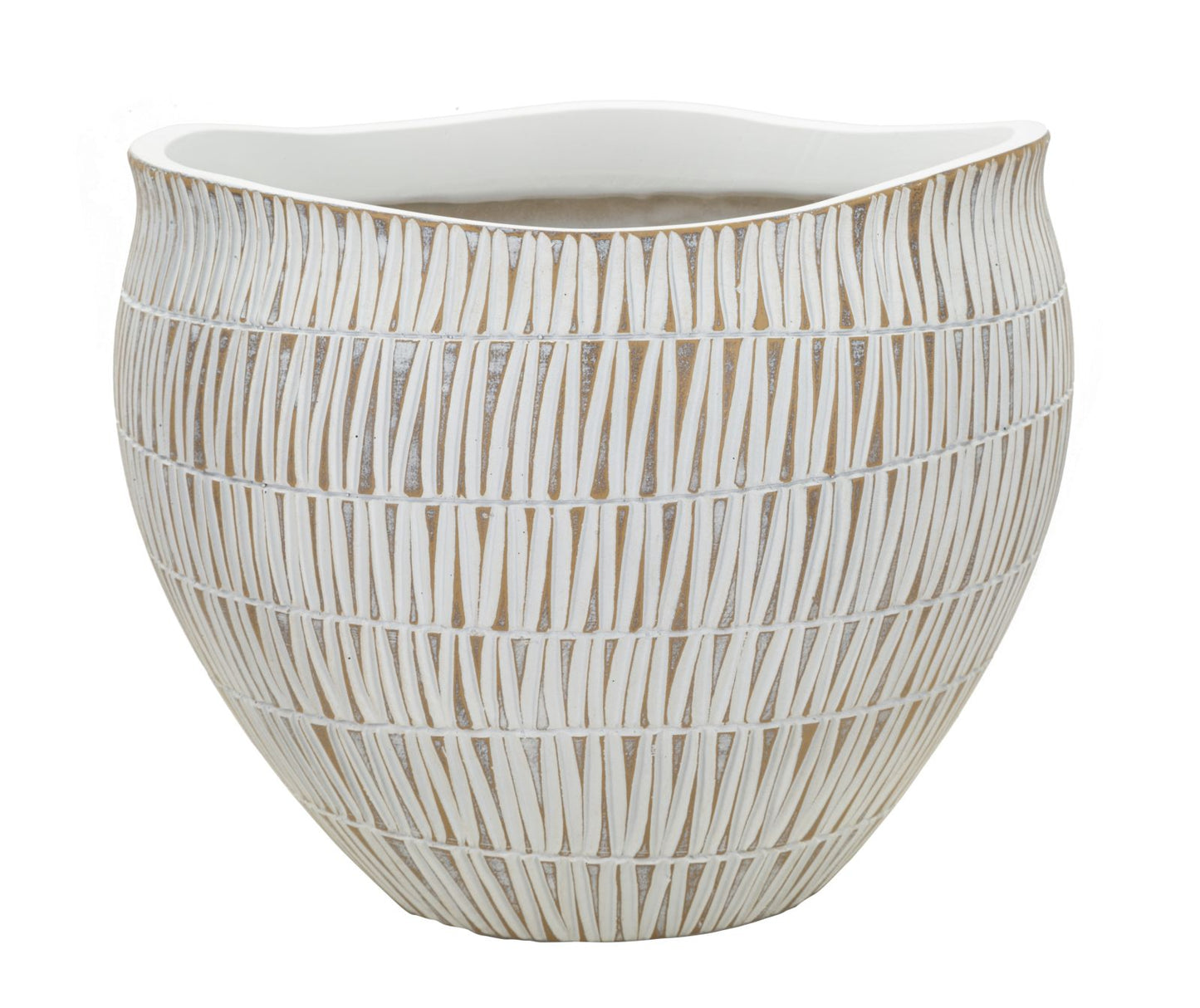 CACHEPOT RESINA STIKY Ø 30,5X24,5H cm