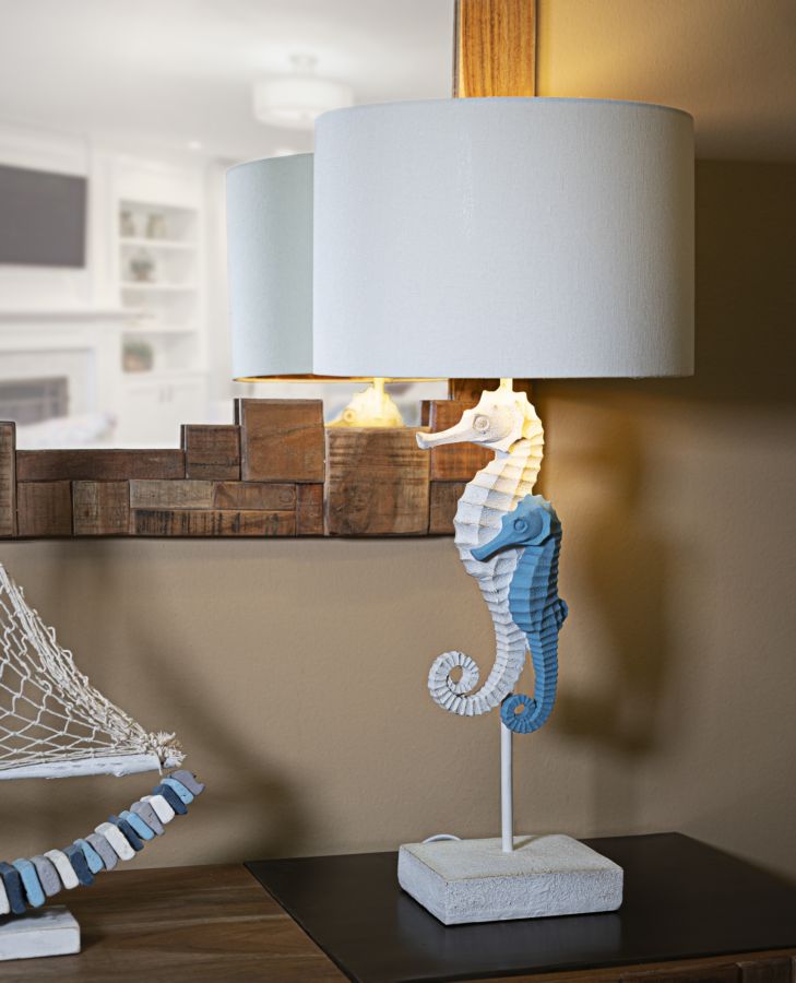 LAMPADA DA TAVOLO CAVALLUCCIO MARINO CM Ø 30,5X66,5
