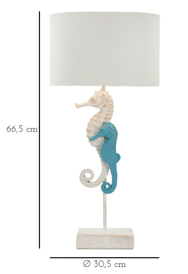 LAMPADA DA TAVOLO CAVALLUCCIO MARINO CM Ø 30,5X66,5