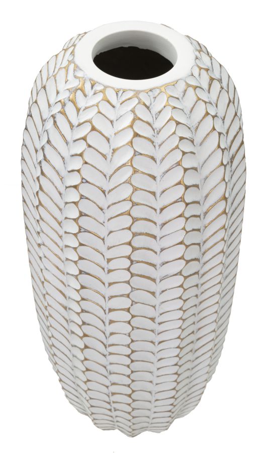 VASO RESINA LEAF CM Ø 18,5X46