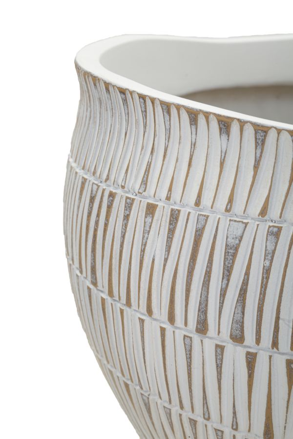 CACHEPOT RESINA STIKY Ø 30,5X24,5H cm