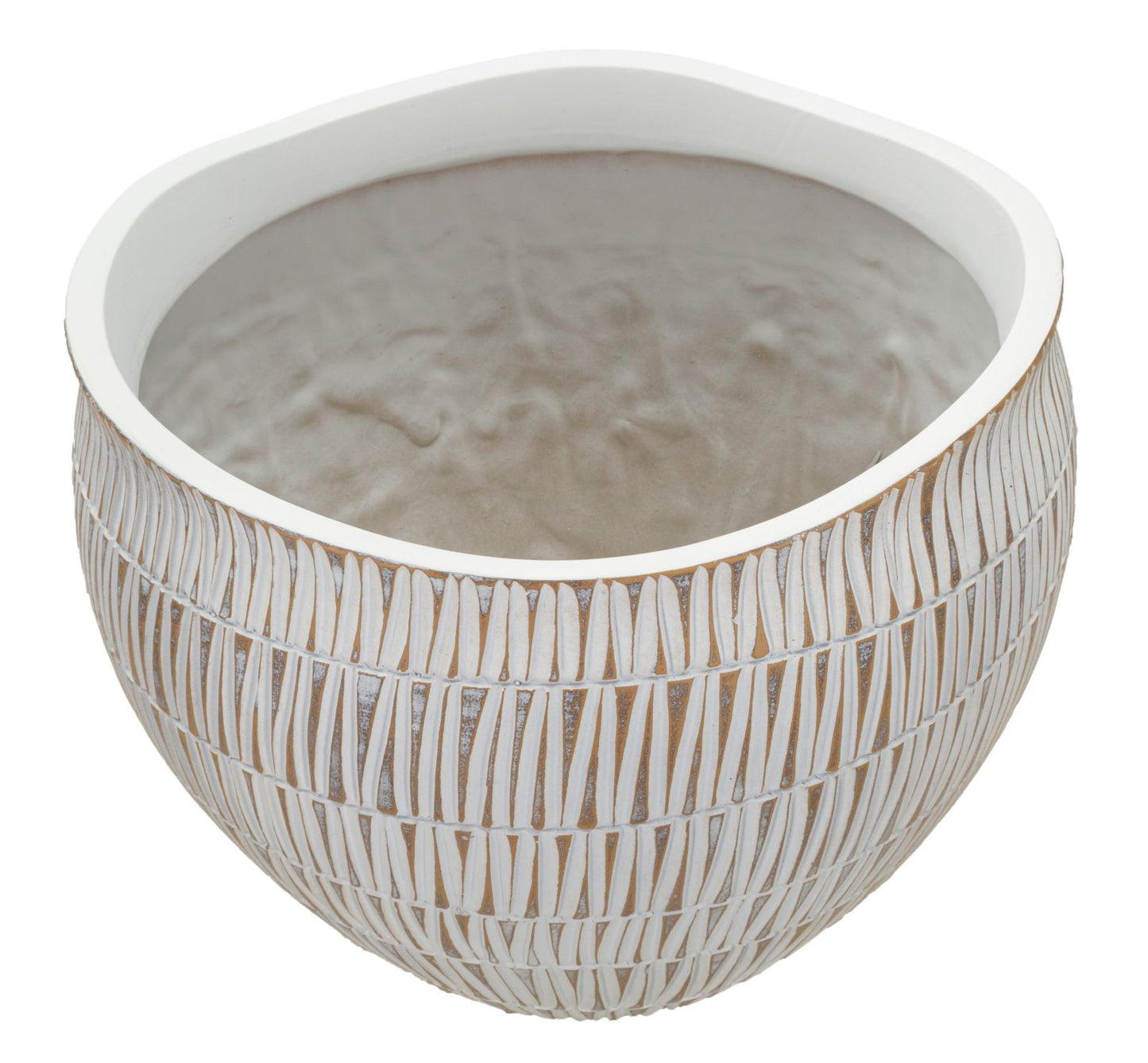 CACHEPOT RESINA STIKY Ø 30,5X24,5H cm