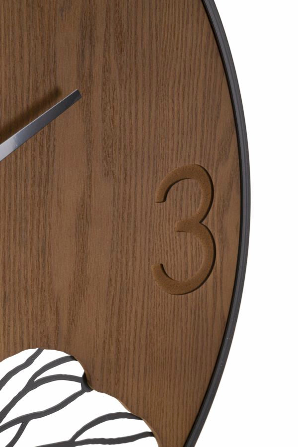 OROLOGIO DA MURO SUPER WOOD/LEAF CM Ø 60X2