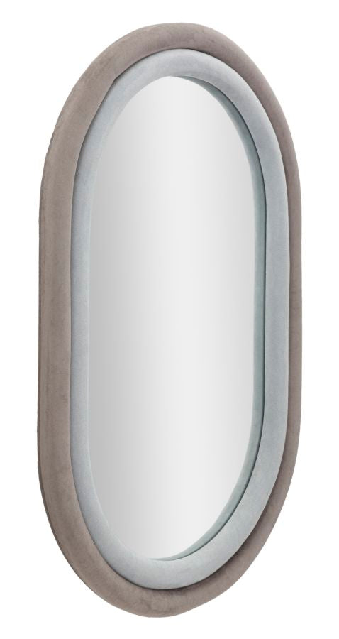 SPECCHIO DA MUTO ANTONY VELLUTO GRIGIO/MIX CM 60X4X90
