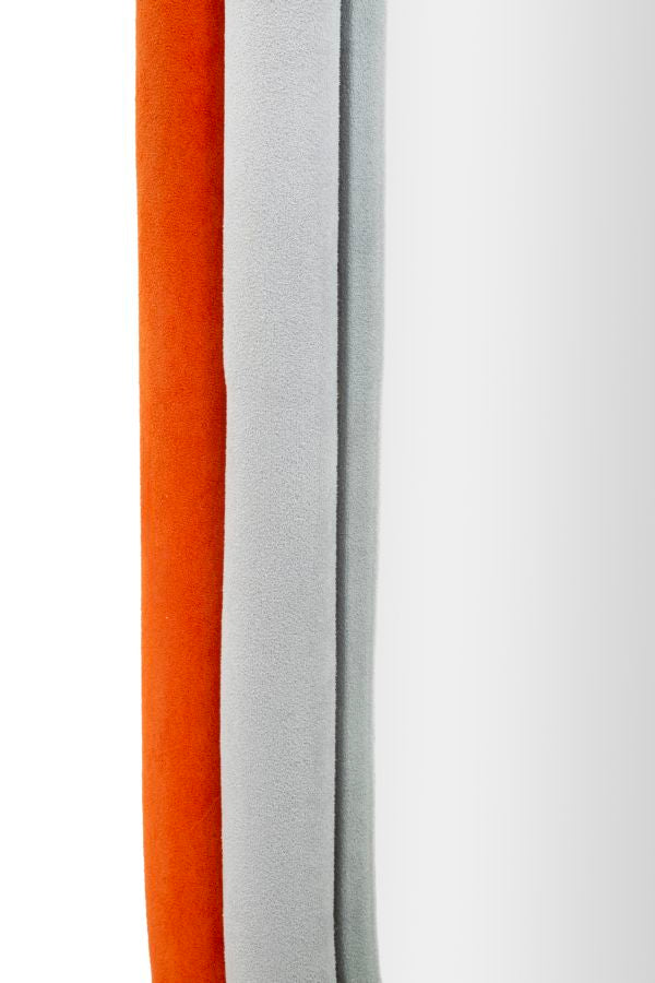 SPECCHIO DA MUTO ANTONY VELLUTO ARANCIO/MIX CM 60X4X90
