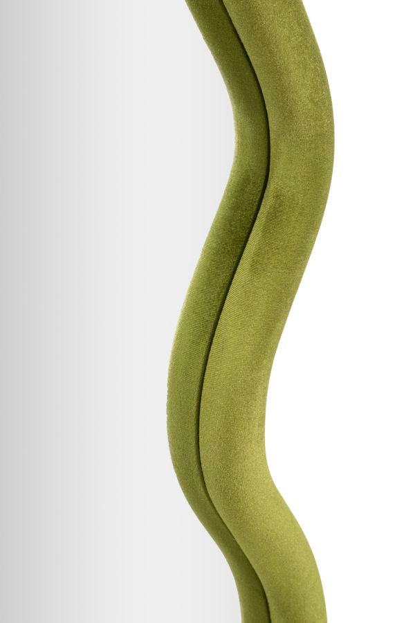 SPECCHIO DA MURO TOD VELLUTO VERDE CM 60X4X90