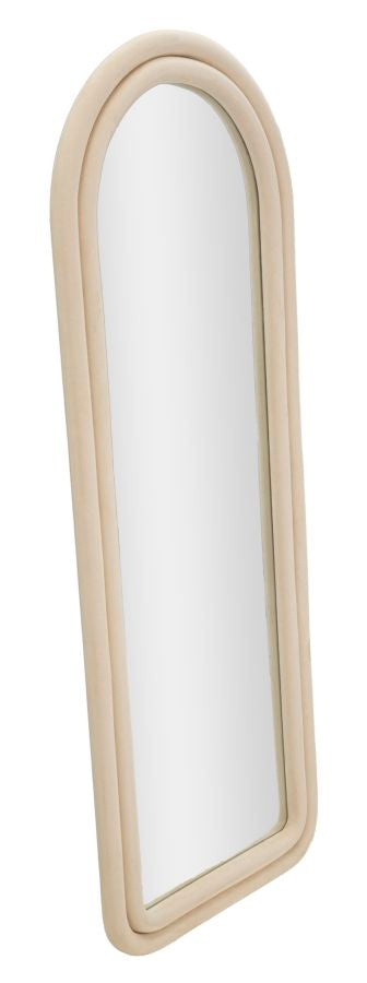 SPECCHIO DA MURO CLOE VELLUTO CREMA CM 60X4X160