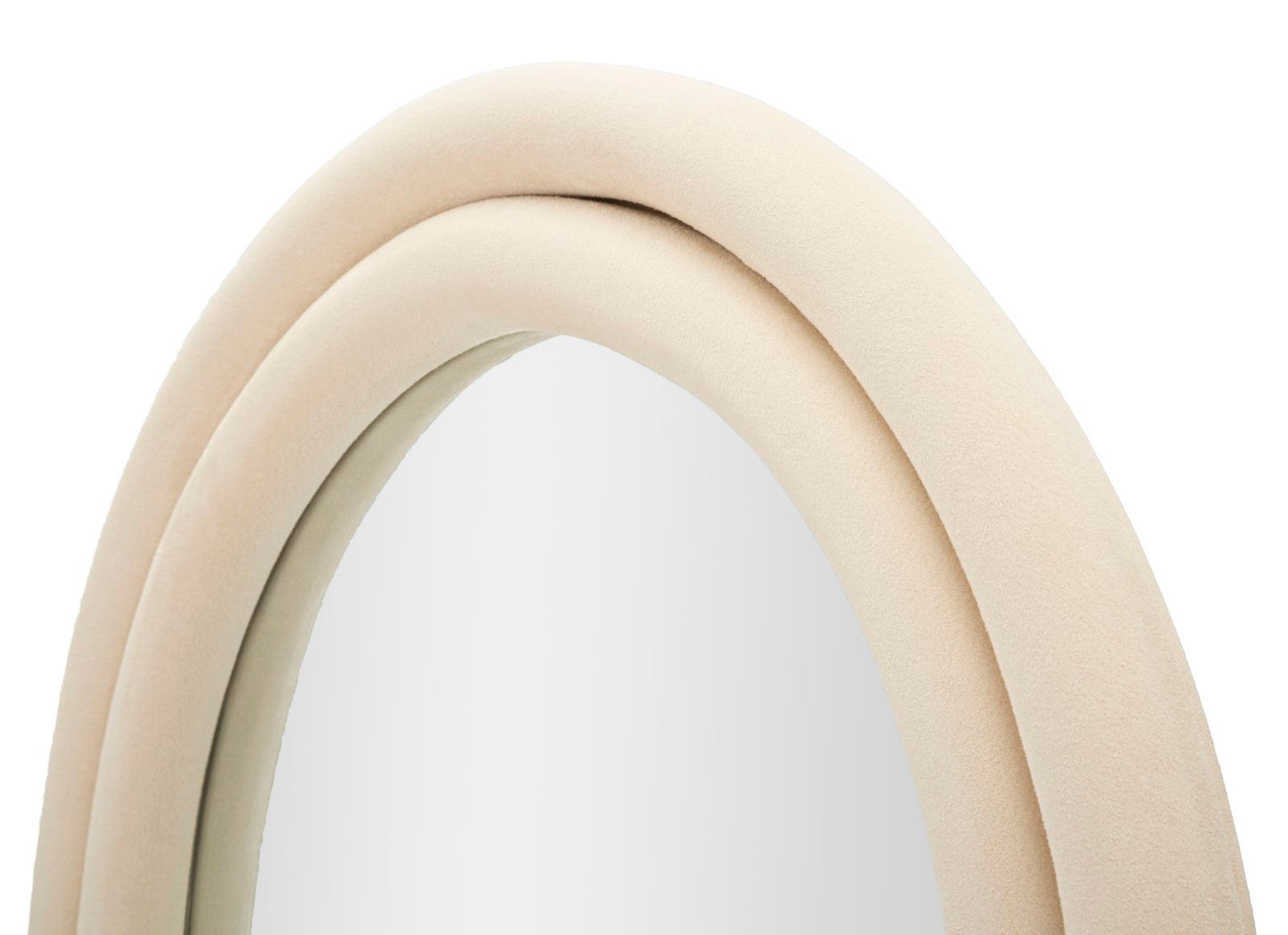 SPECCHIO DA MURO CLOE VELLUTO CREMA CM 60X4X160