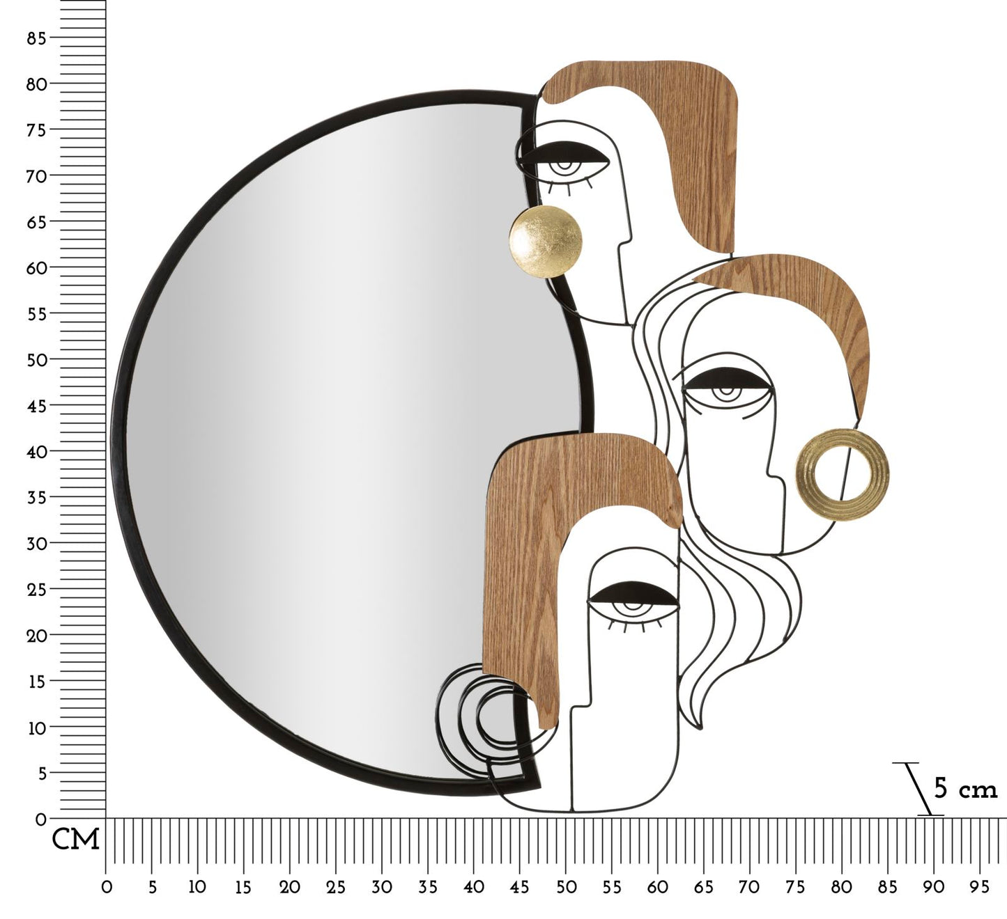 SPECCHIO DA MURO PICASSY CM 83X5X80