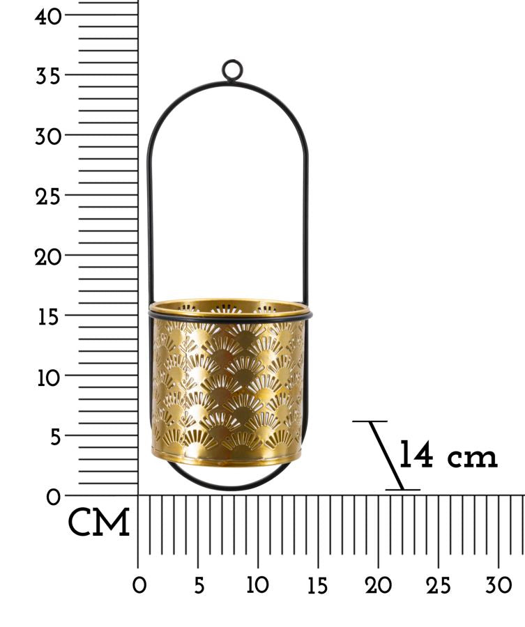 P/VASO DI DA MURO HONG CM 14X14X37