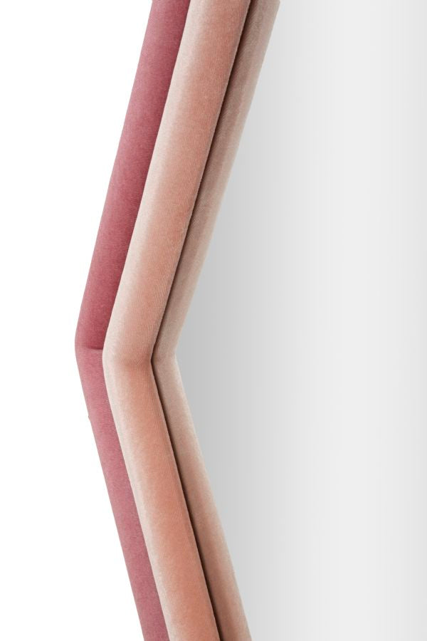 SPECCHIO DA MURO TONY VELLUTO ROSA/MIX CM 75X4X80
