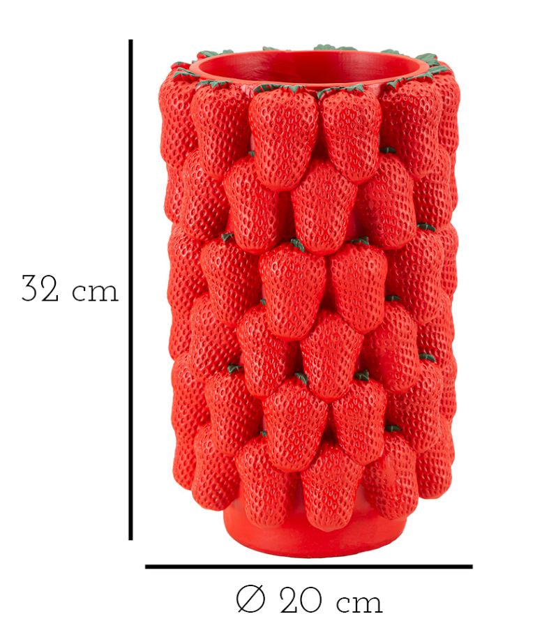 VASO STRAWBERRY CM Ø 20X32