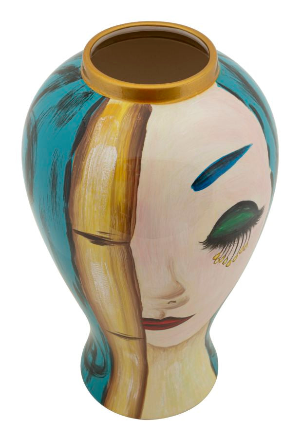 VASO CERAMICA ART FACE CM Ø 21X34
