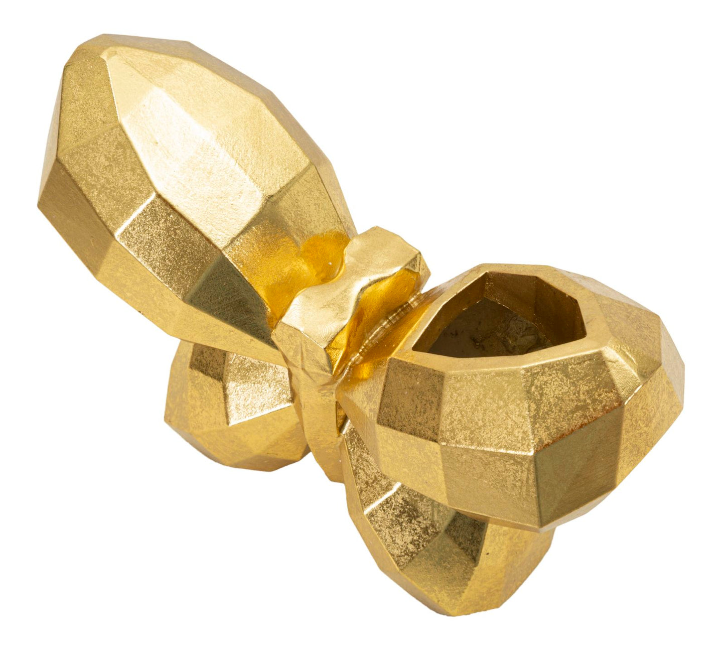VASO BUTTERFLY GOLD CM 22,5X8X15