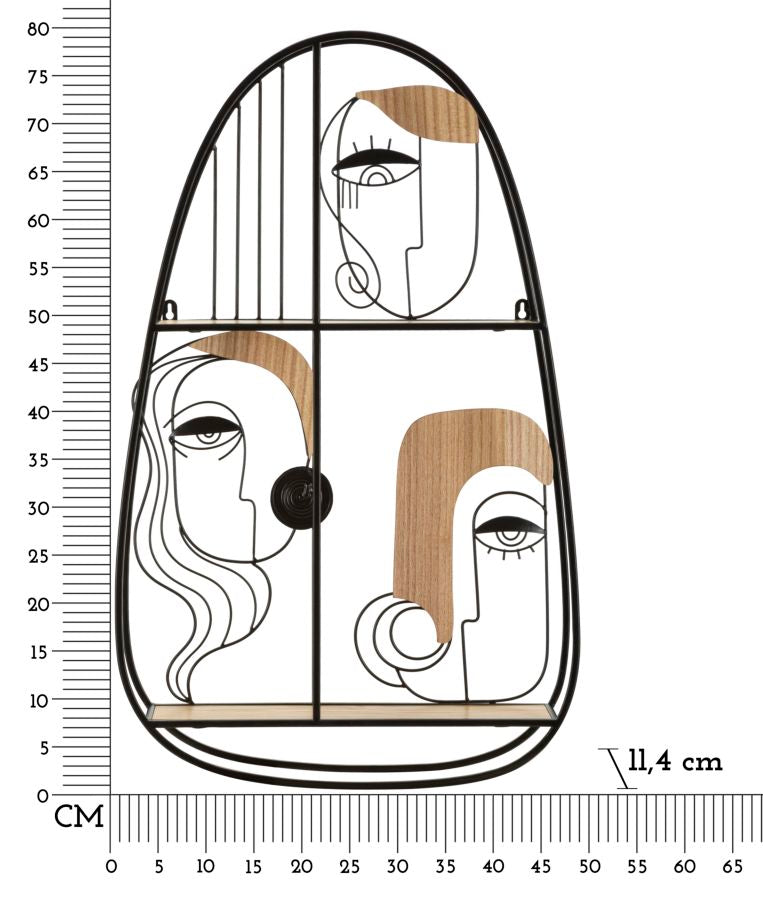 MENSOLA DA MURO PICASSY CM 49,5X11,4X80