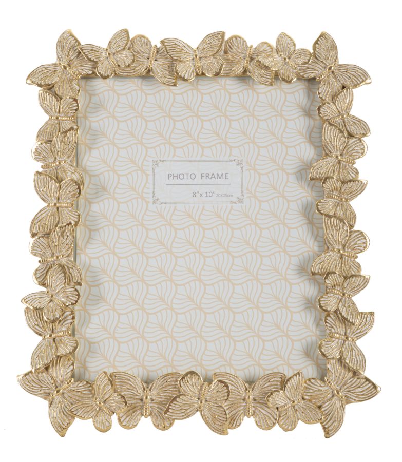 CORNICE FARFALLE GLOD CM 27,5X2,6X32,5 (MISURA INTERNA CM 20X25)